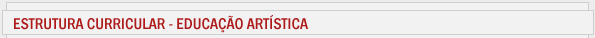 Estrutura Curricular - Educa&ccedil;&atilde;o Art&iacute;stica