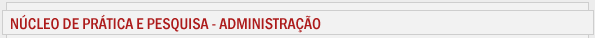 N&uacute;cleo de Pr&aacute;tica e Pesquisa - Administra&ccedil;&atilde;o