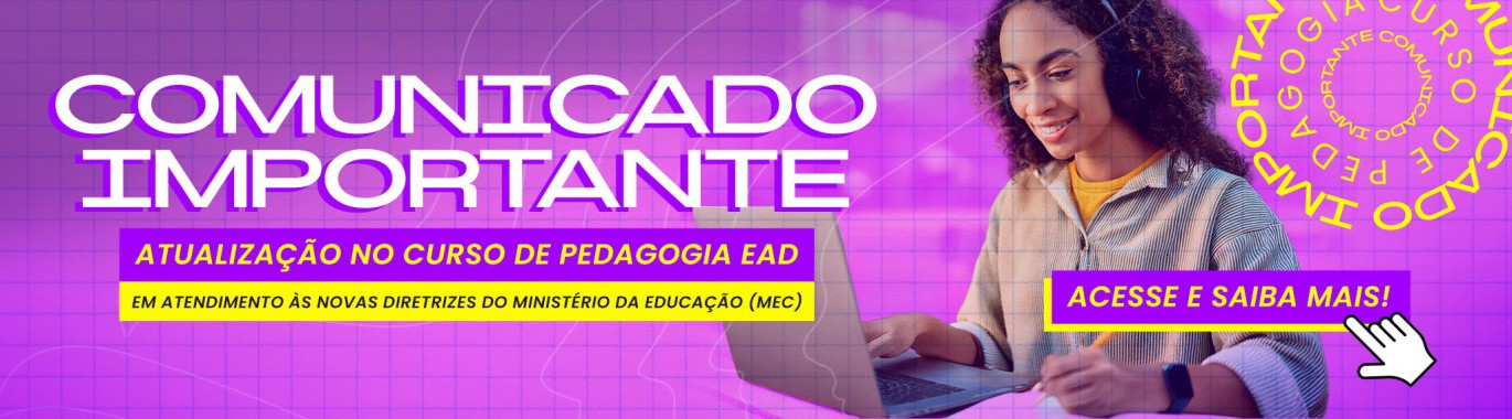 COMUNICADO CURSO DE PEDAGOGIA EAD