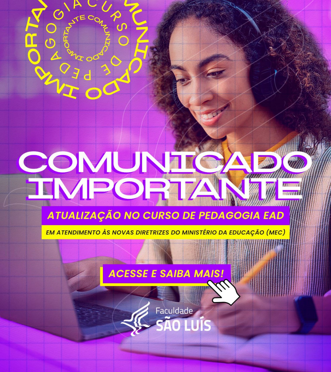 COMUNICADO CURSO DE PEDAGOGIA EAD