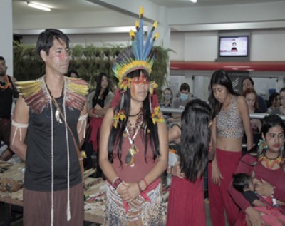 Faculdade São Luís recebeu a vista dos indígenas da Aldeia “Tabaçu Rekó Ypy”