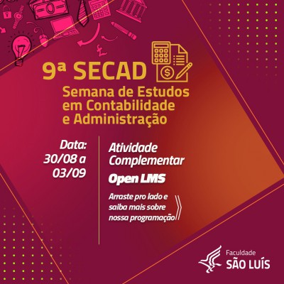 9ª SECAD - Semana de Estudos em Contabilidade e Administração