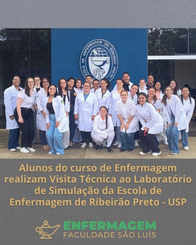 Alunos do curso de enfermagem realizam visita técnica ao Laboratório de Simulação da Escola da Enfermagem de Ribeirão Preto 