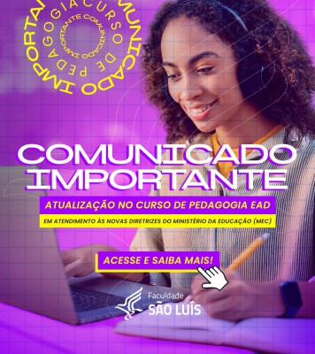 Comunicado Importante: Atualização no Curso de Pedagogia EAD
