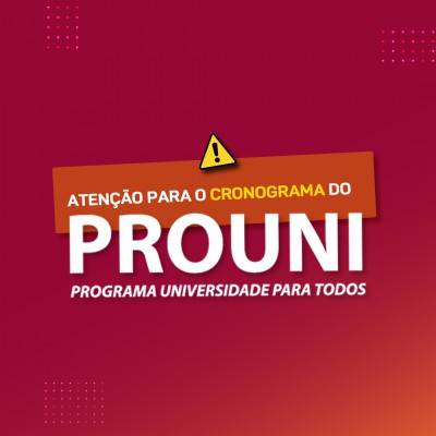 Inscrições Processo Seletivo PROUNI 2021/2