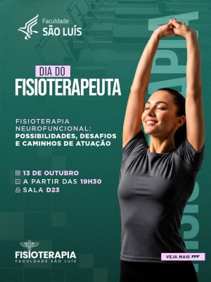 PALESTRAS EM COMEMORAÇÃO AO DIA DO FISIOTERAPEUTA - 13/10