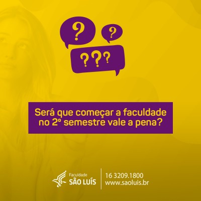 Será que começar a faculdade no 2º semestre vale a pena?